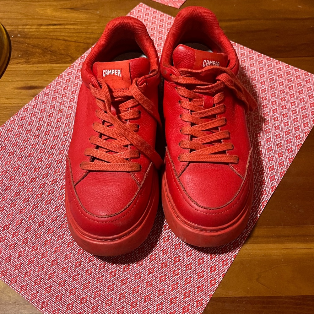 Camper Runner K21 Red leather Sneakers